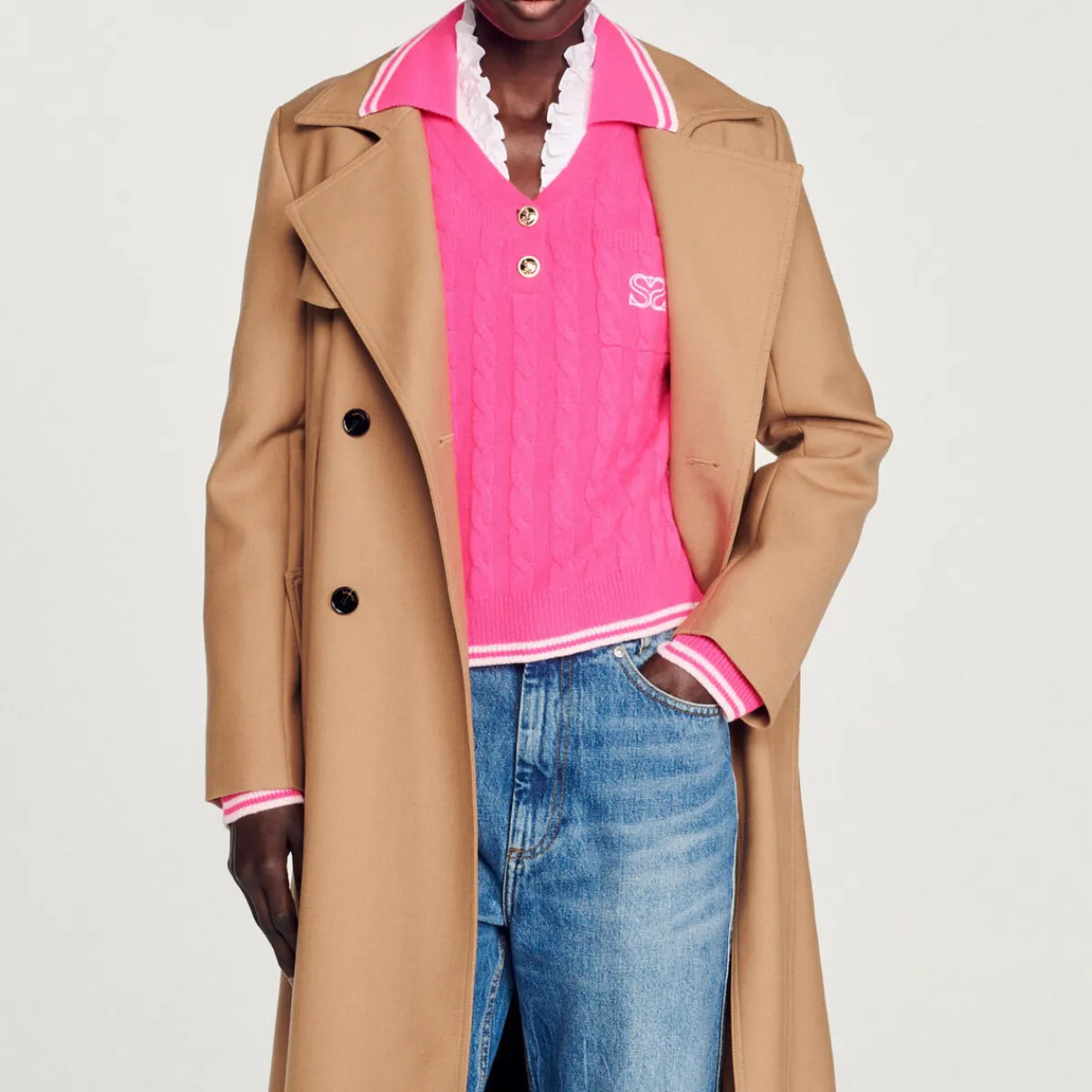 Online Cable-Knit Sweater Women Sweaters & Cardigans