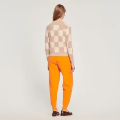 Best Sale Checkered Knit Sweater Women Sweaters & Cardigans