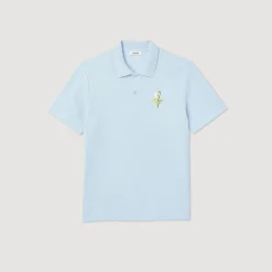 Online Cotton PiquÉ Polo Shirt With Embroidery Men T-Shirts & Polos