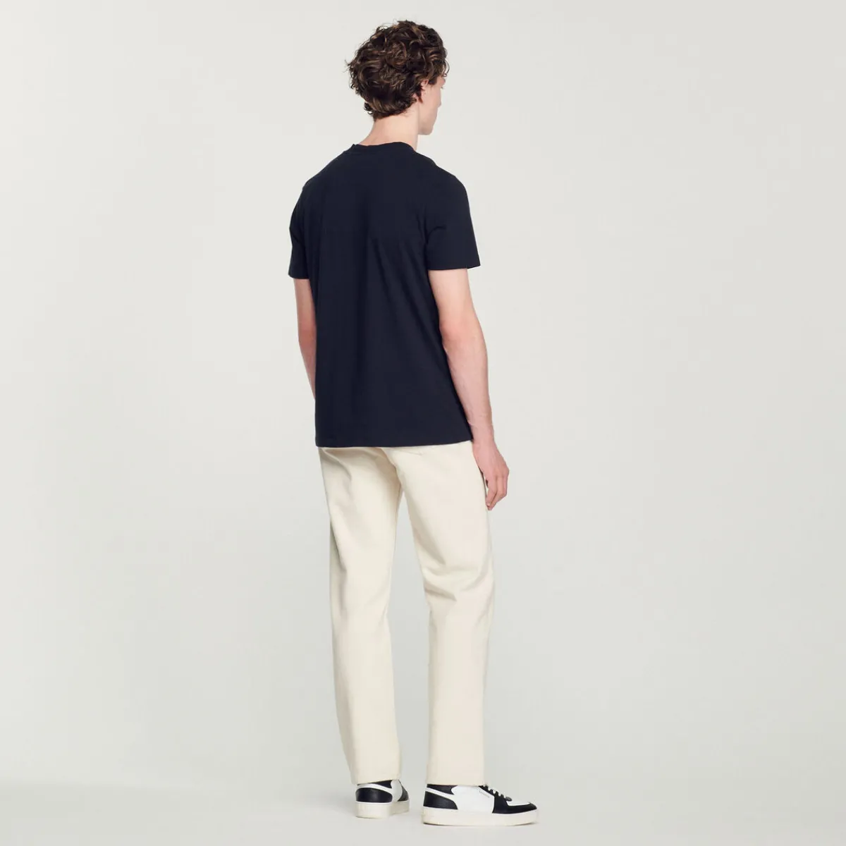 Hot Cotton T-Shirt With Dandelion Embroidery Men T-Shirts & Polos