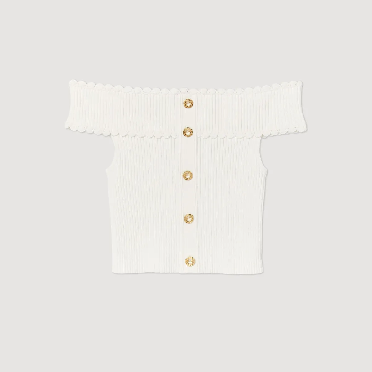 Outlet Cropped Knit Top Women Sweaters & Cardigans