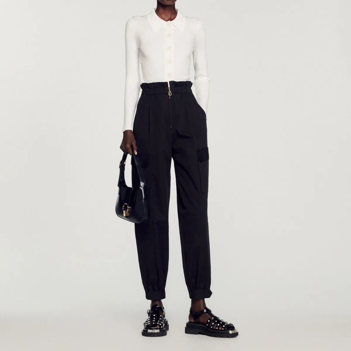 Sale Cropped Ribbed Cardigan Women Sweaters & Cardigans
