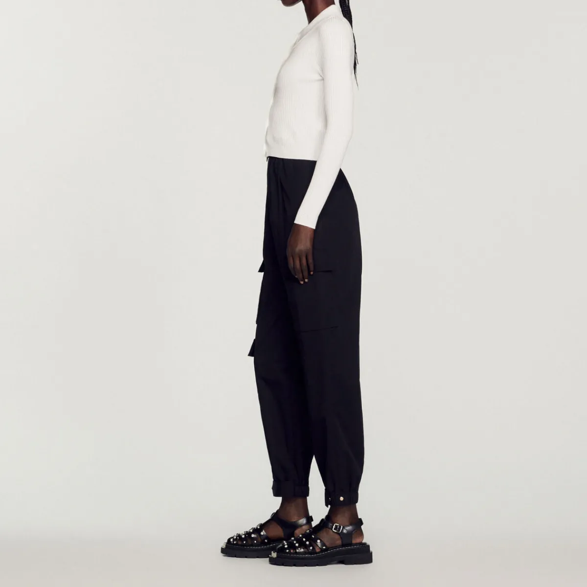Sale Cropped Ribbed Cardigan Women Sweaters & Cardigans