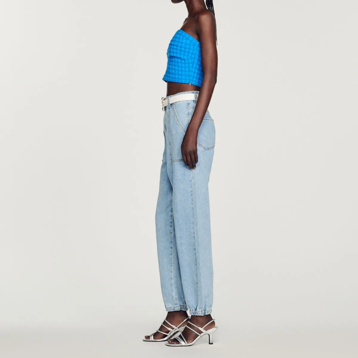 Outlet Cropped Tweed Bustier Women Sweaters & Cardigans