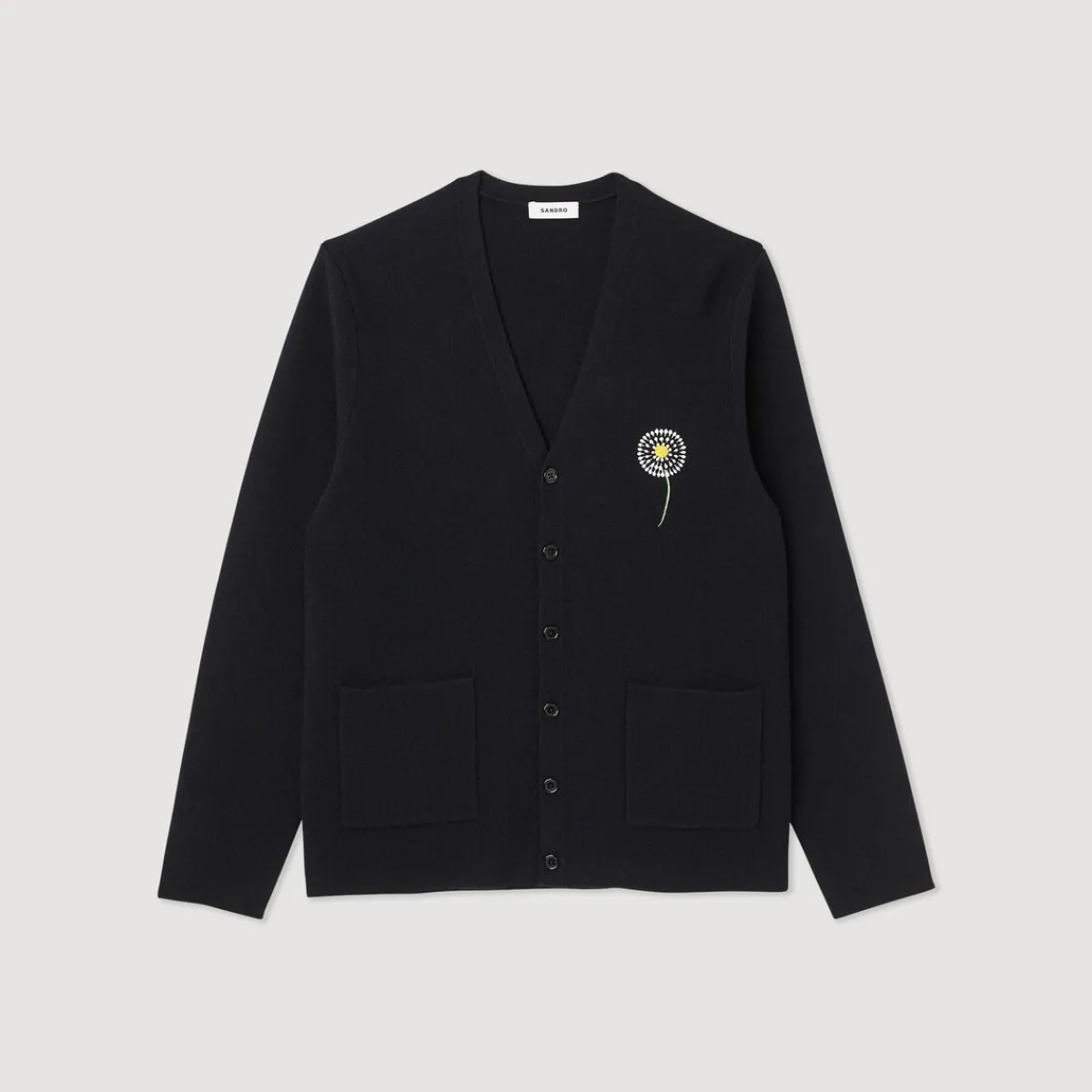 Online Embroidered Cashmere Wool Cardigan Men Sweaters & Cardigans