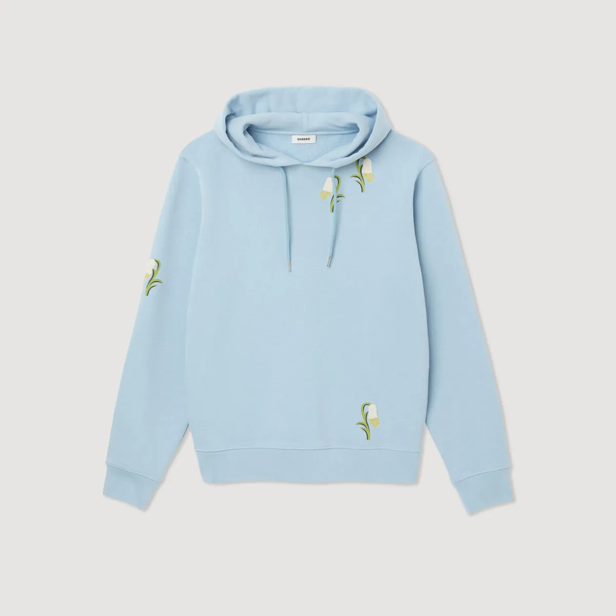 Best Embroidered Lily Of The Valley Hoodie Men Sweatshirts