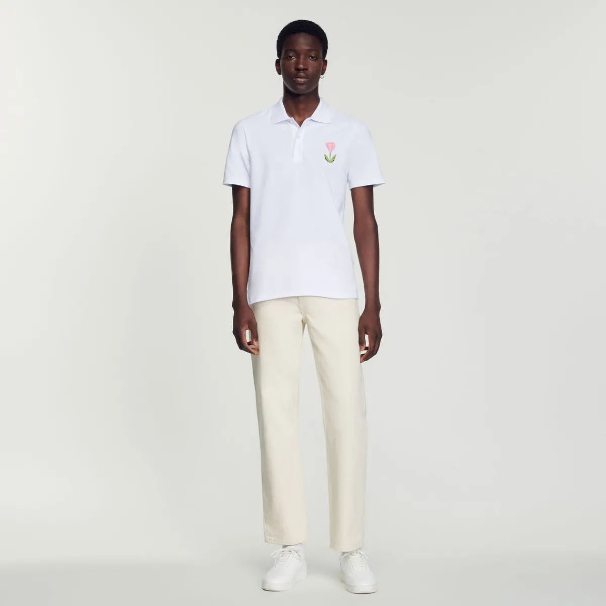 Sale Embroidered Tulip Polo Shirt Men T-Shirts & Polos