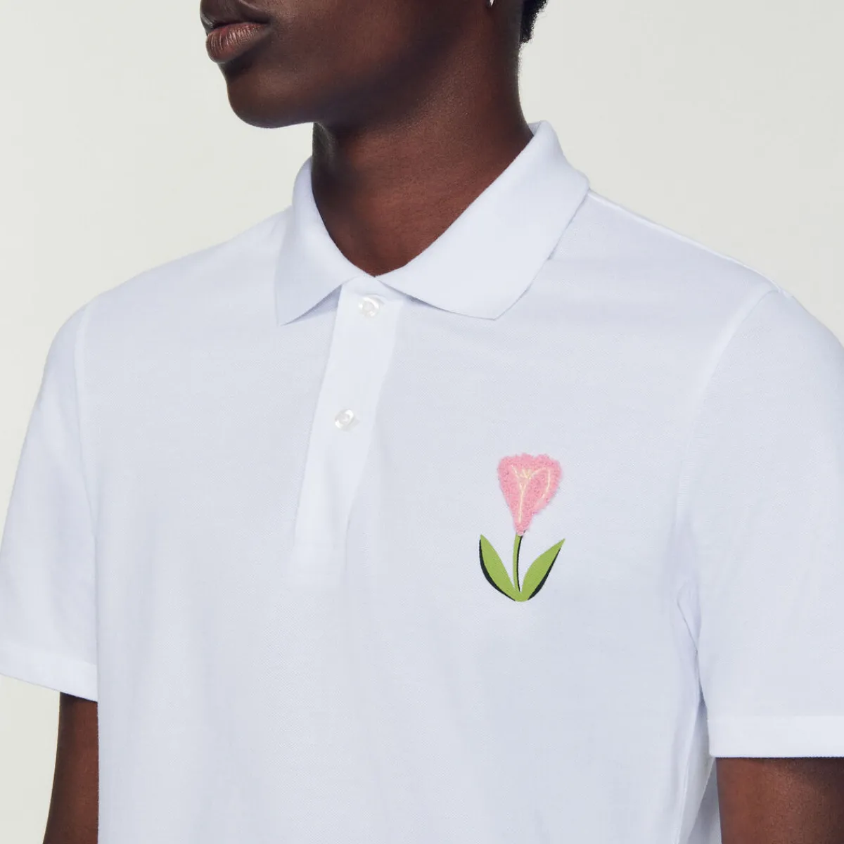 Sale Embroidered Tulip Polo Shirt Men T-Shirts & Polos