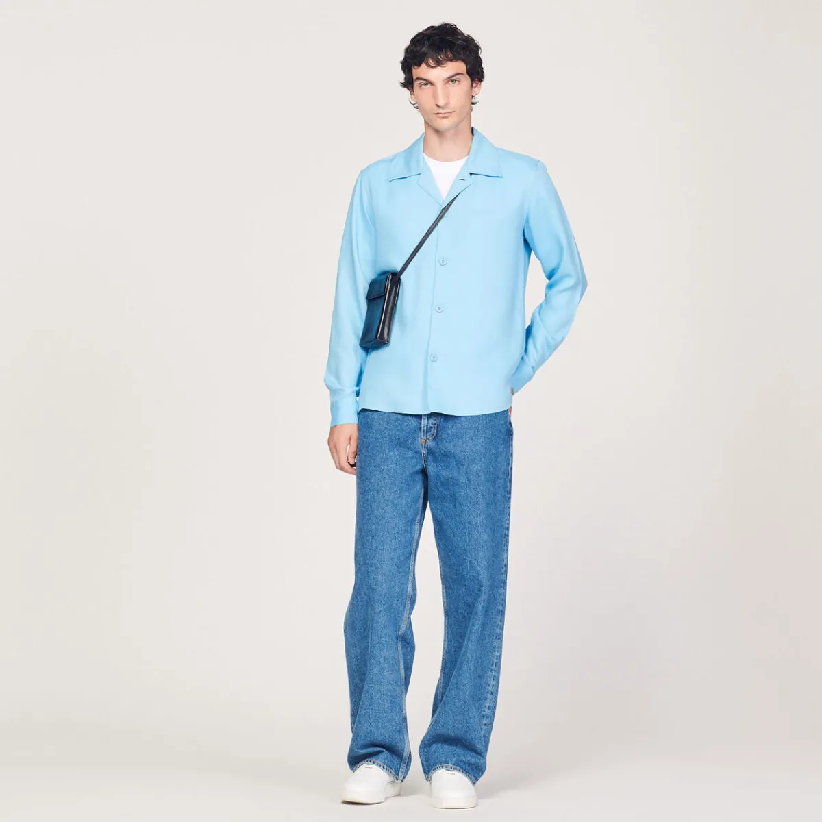 Shop Floaty Shirt With Spread Collar Men Shirts