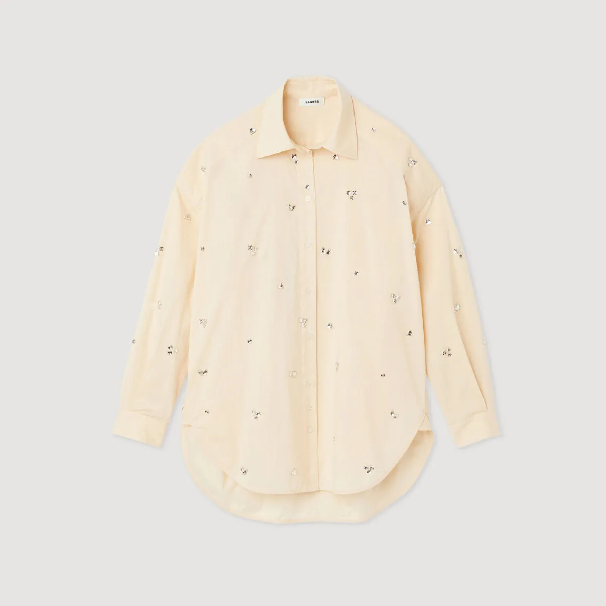 Flash Sale Hand-Embroidered Embellished Shirt Women Matching Sets