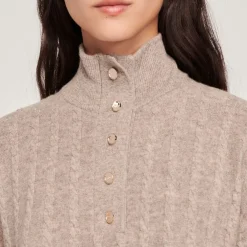 Discount High-Neck Sweater Women Matching Sets