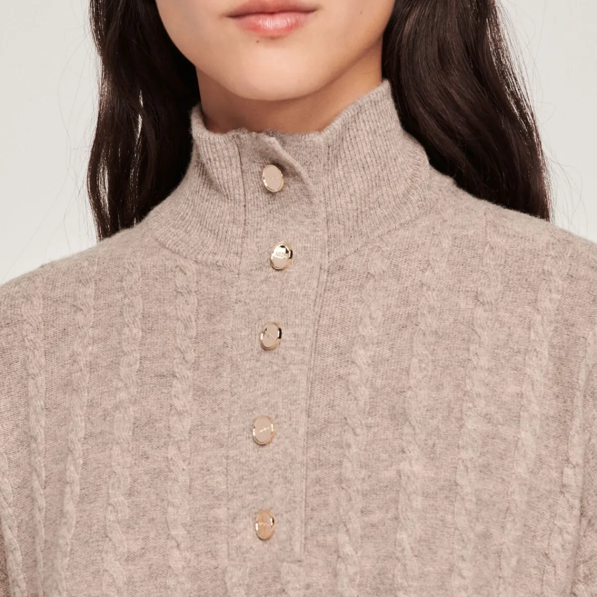 Discount High-Neck Sweater Women Matching Sets
