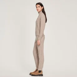 Discount High-Neck Sweater Women Matching Sets