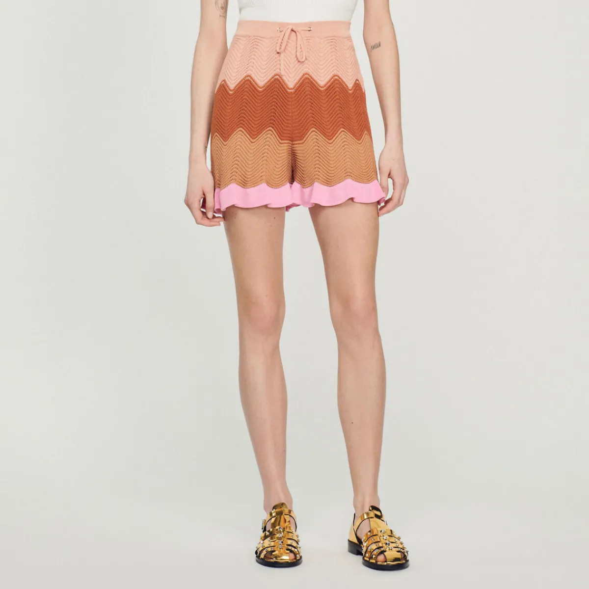 Store Knit Shorts Women Matching Sets