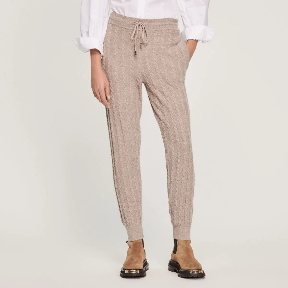 Cheap Knitted Jogging Bottoms Women Matching Sets
