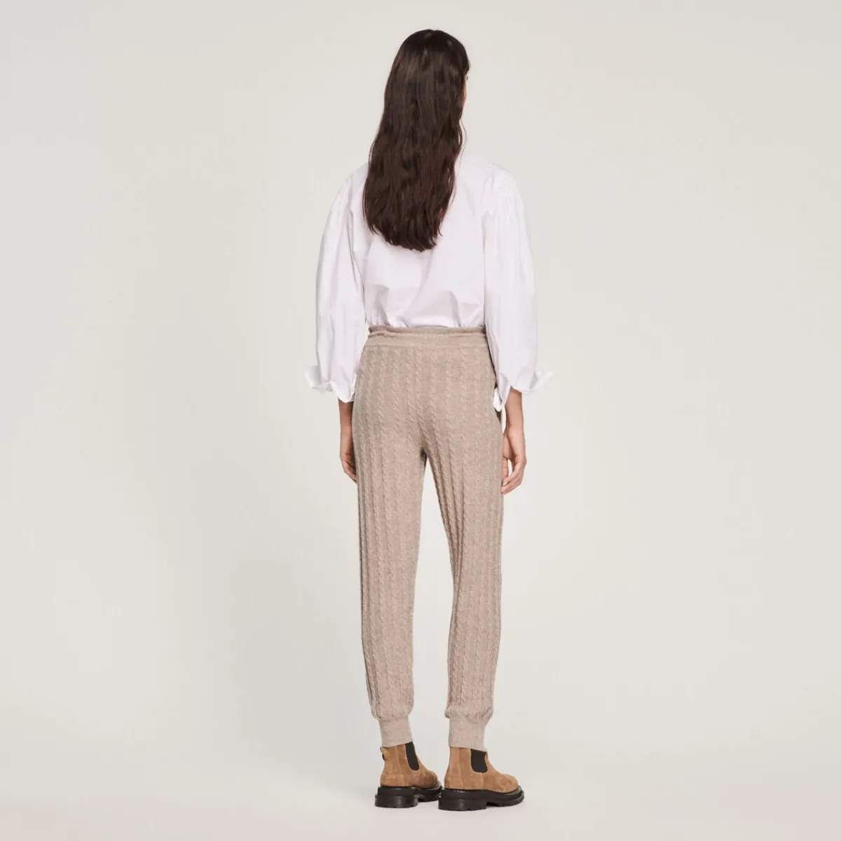 Cheap Knitted Jogging Bottoms Women Matching Sets