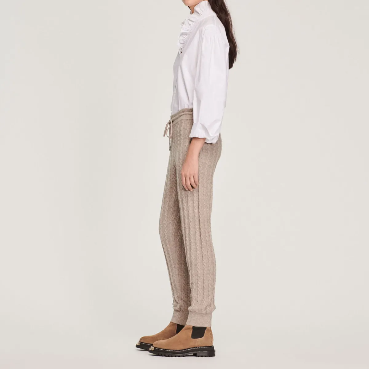 Cheap Knitted Jogging Bottoms Women Matching Sets