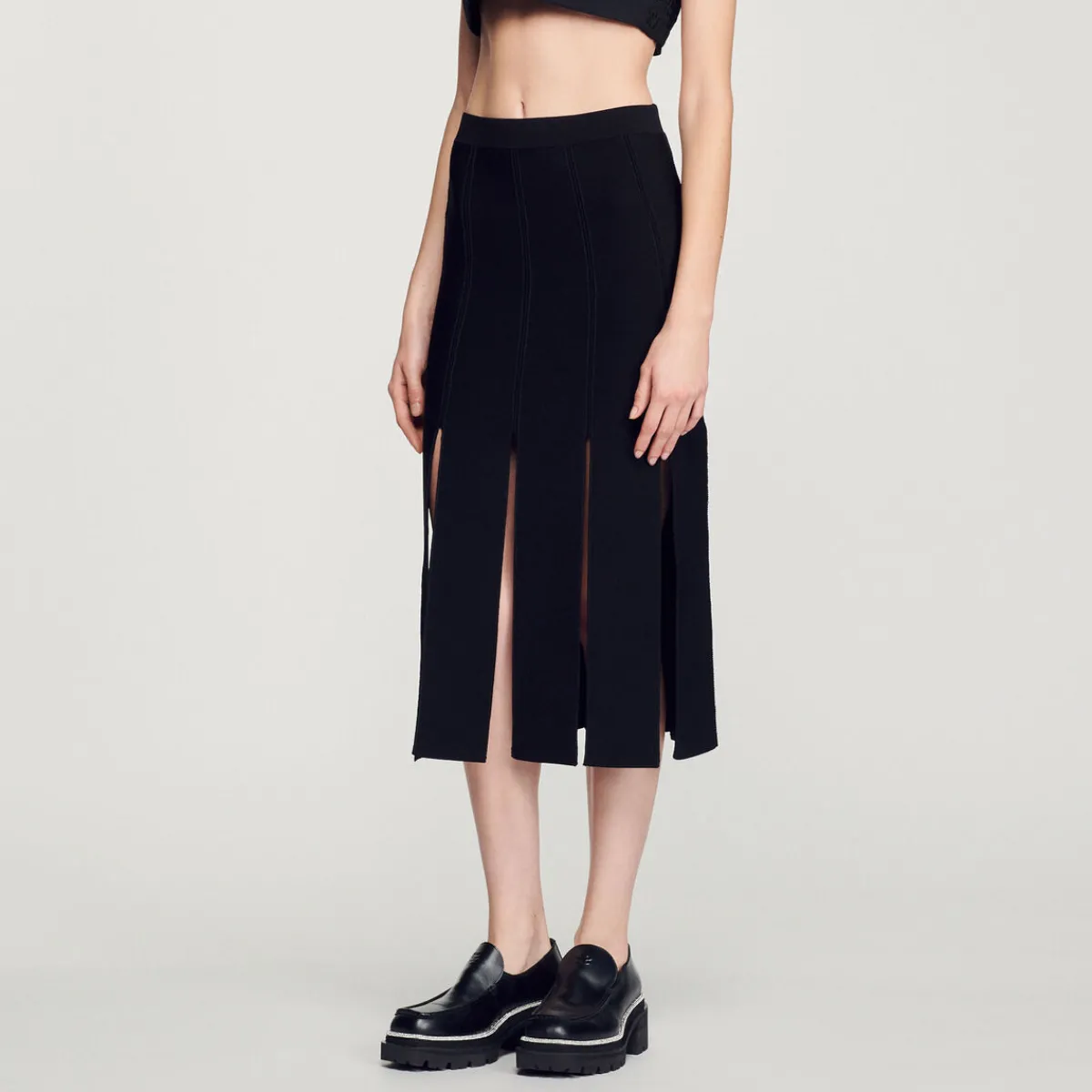 Best Sale Knitted Skirt With Wide Fringes Women Skirts
