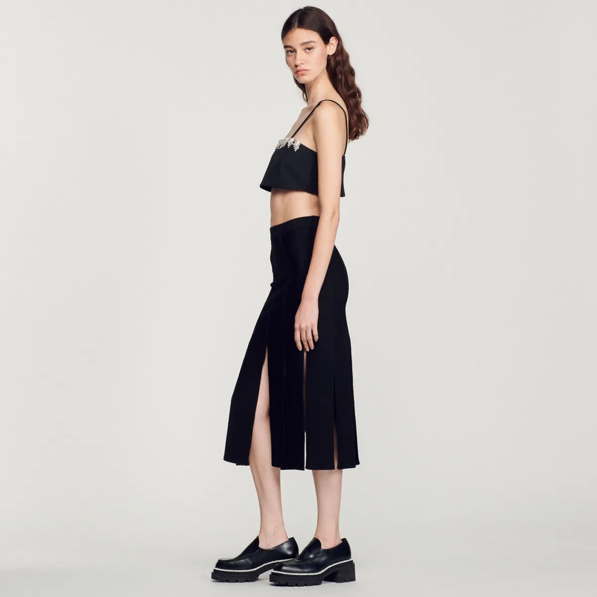 Best Sale Knitted Skirt With Wide Fringes Women Skirts