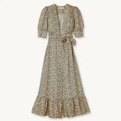 Cheap Long Flowing Wrap Dress Women Dresses