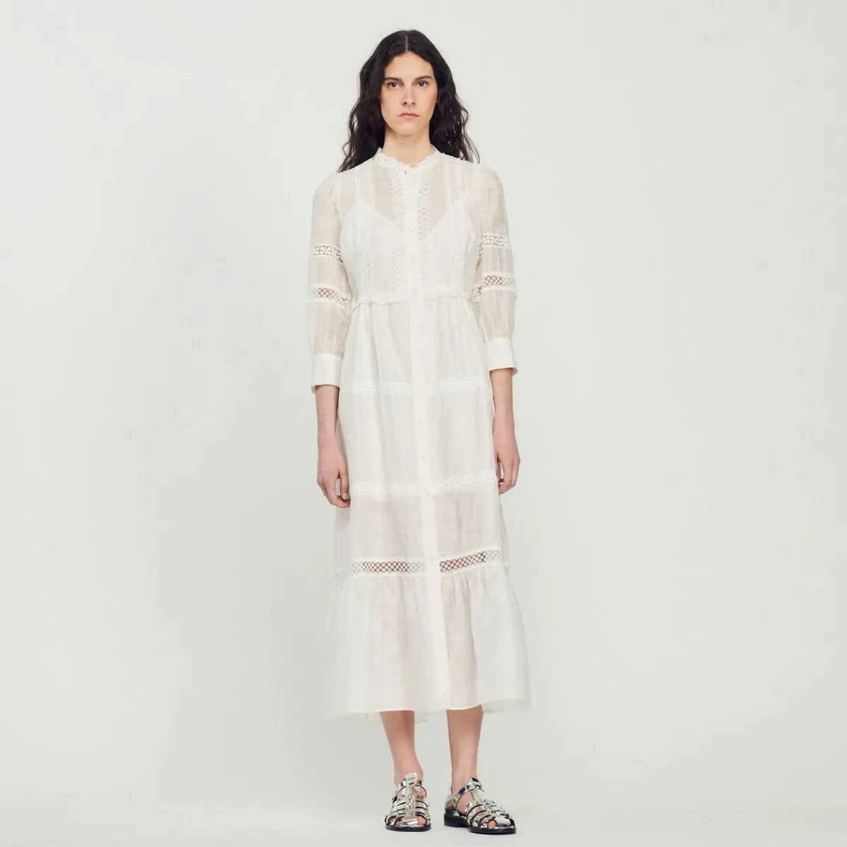 Online Long Lace Dress Women Dresses