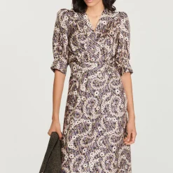 Flash Sale Long Paisley Printed Dress Women Dresses