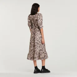 Flash Sale Long Paisley Printed Dress Women Dresses