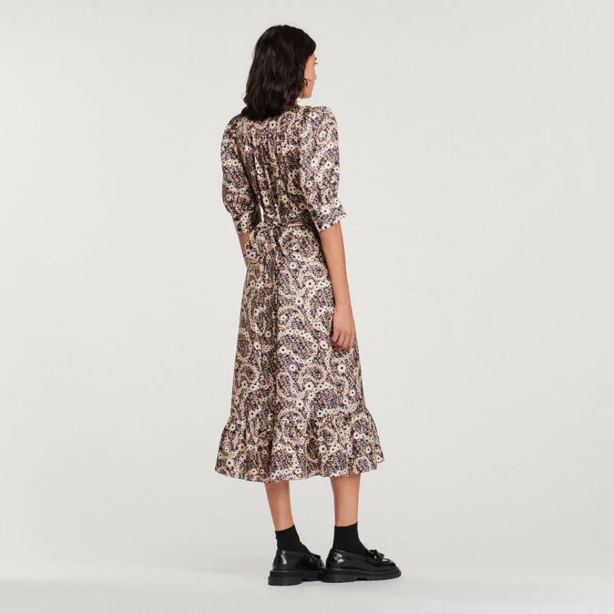 Flash Sale Long Paisley Printed Dress Women Dresses