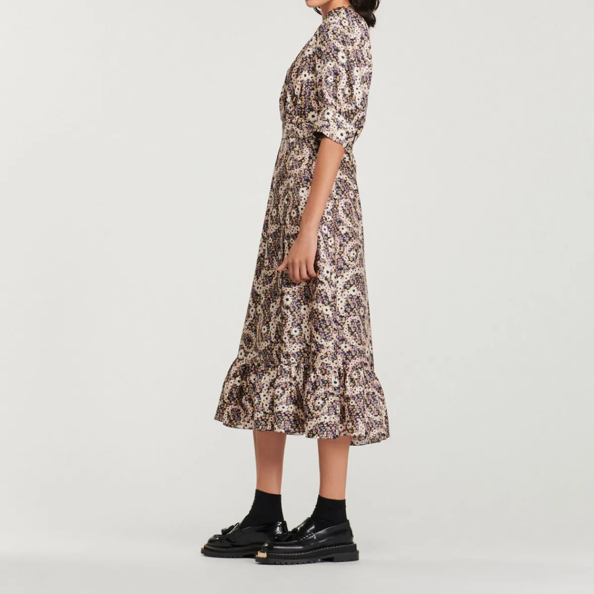 Flash Sale Long Paisley Printed Dress Women Dresses