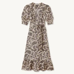 Flash Sale Long Paisley Printed Dress Women Dresses