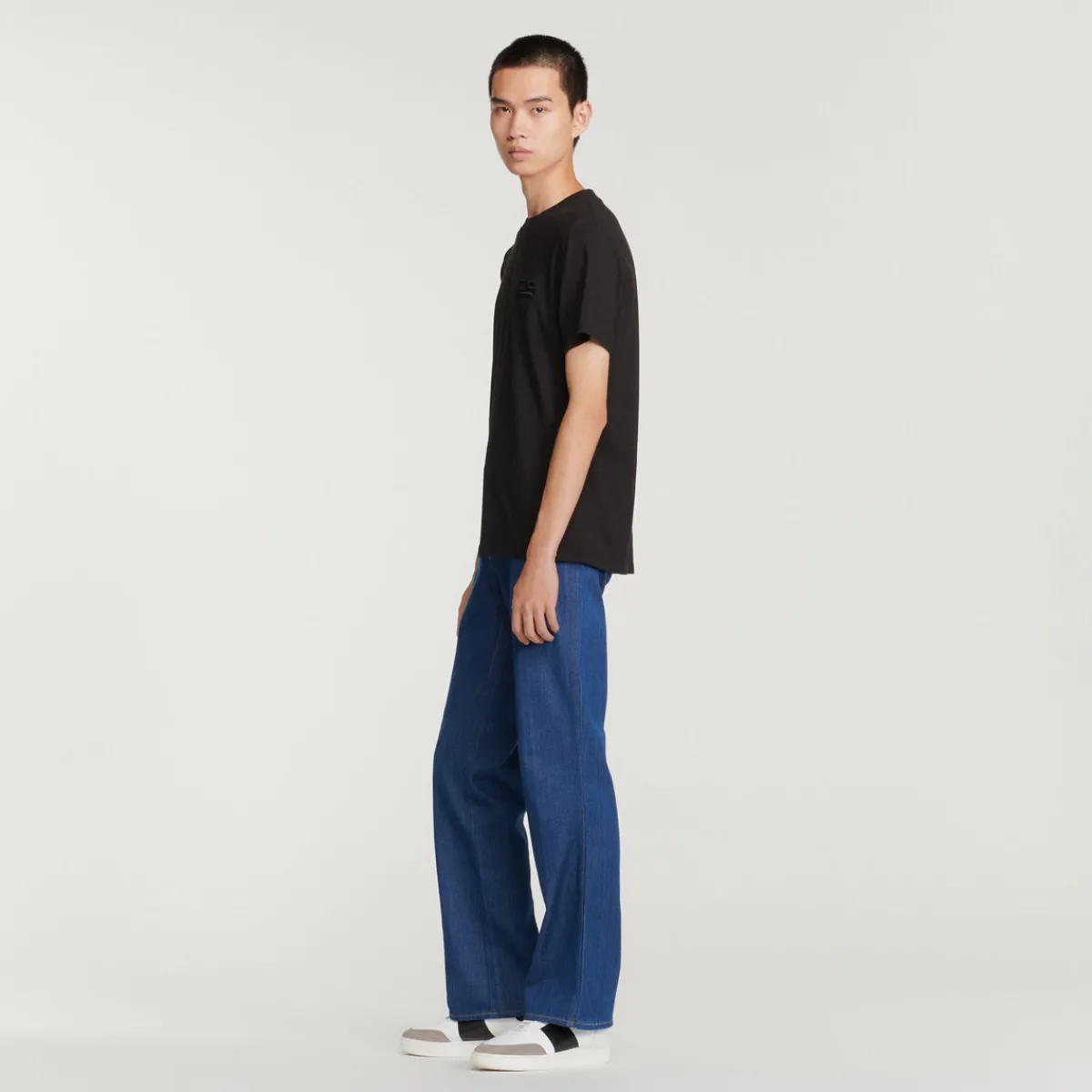 Outlet Organic Cotton T-Shirt With Embroidery Men T-Shirts & Polos