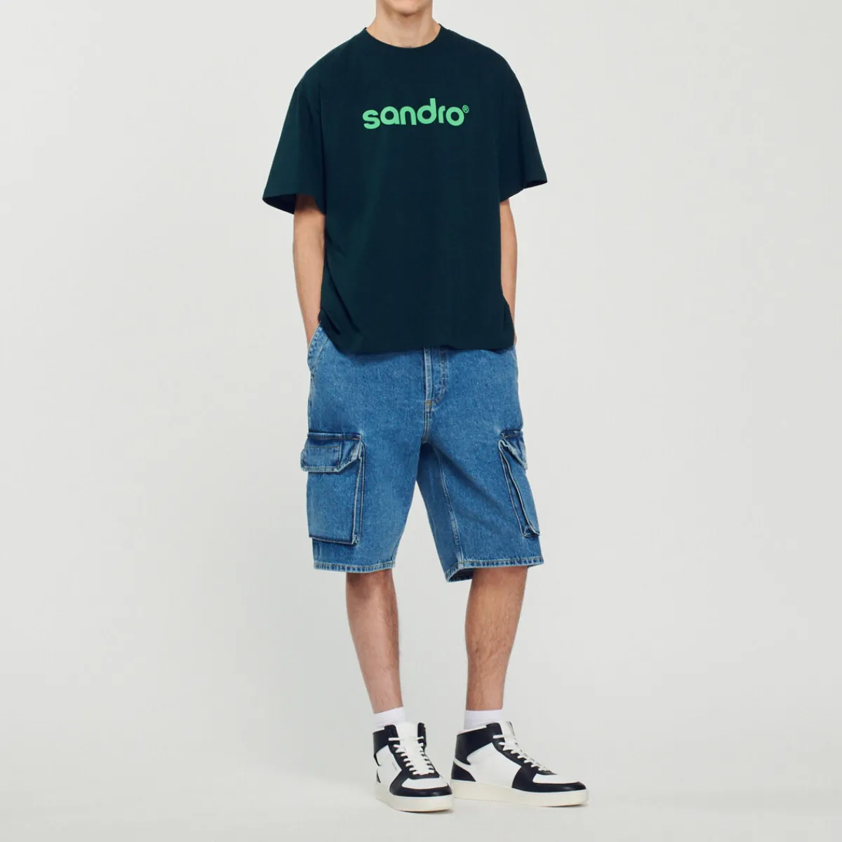Clearance Oversized Logo T-Shirt Men T-Shirts & Polos