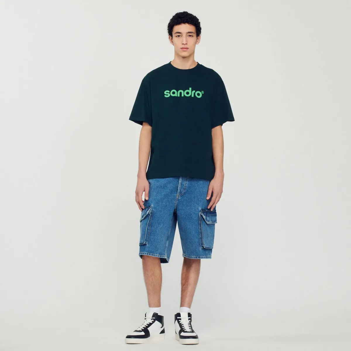 Clearance Oversized Logo T-Shirt Men T-Shirts & Polos