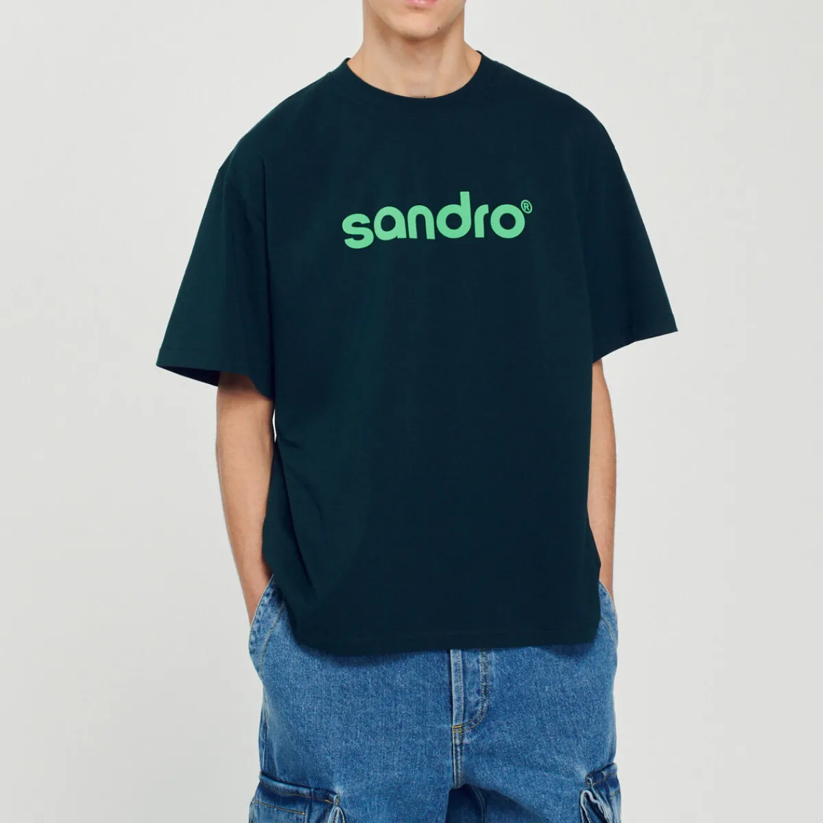Clearance Oversized Logo T-Shirt Men T-Shirts & Polos