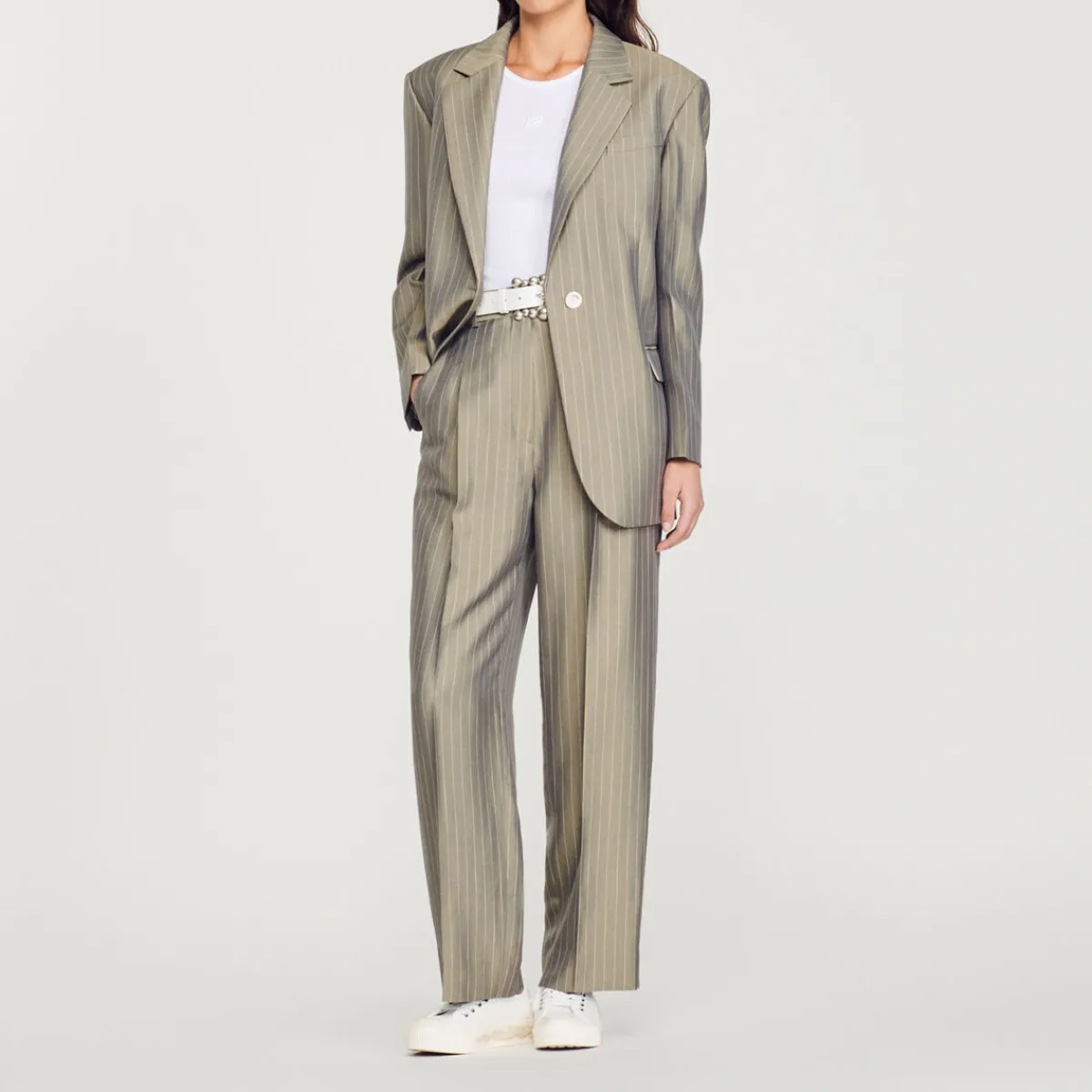 Cheap Oversized Tailored Jacket Women Matching Sets
