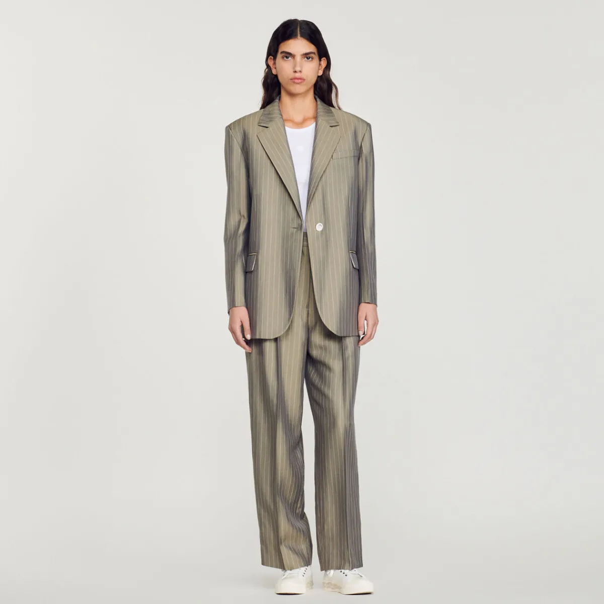 Cheap Oversized Tailored Jacket Women Matching Sets