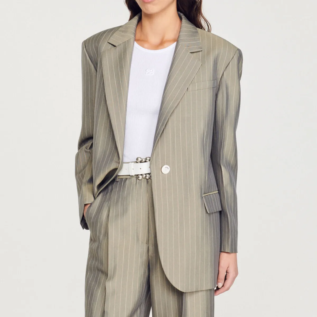 Cheap Oversized Tailored Jacket Women Matching Sets