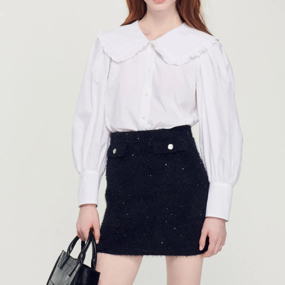 Store Poplin Shirt With Peter Pan Collar Women Tops & Shirts