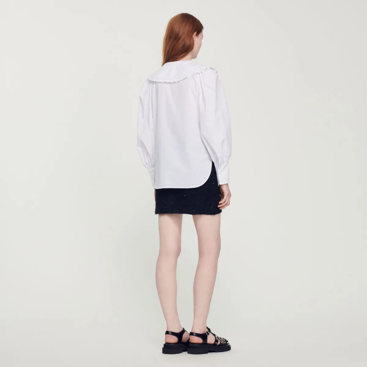 Store Poplin Shirt With Peter Pan Collar Women Tops & Shirts