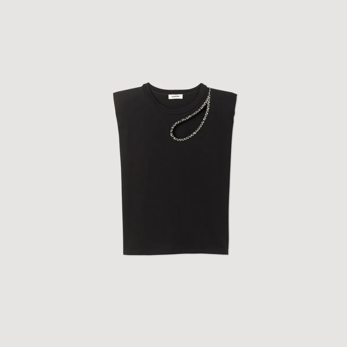 Best Sale Rhinestone Teardrop T-Shirt Women T-Shirts