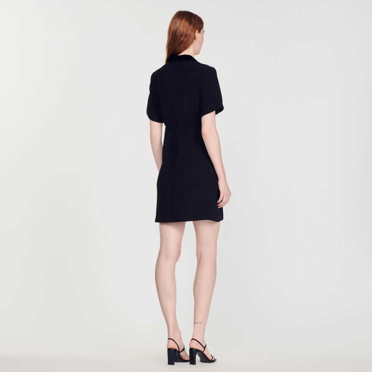 Best Sale Short Dress With Shawl Neck Women Dresses