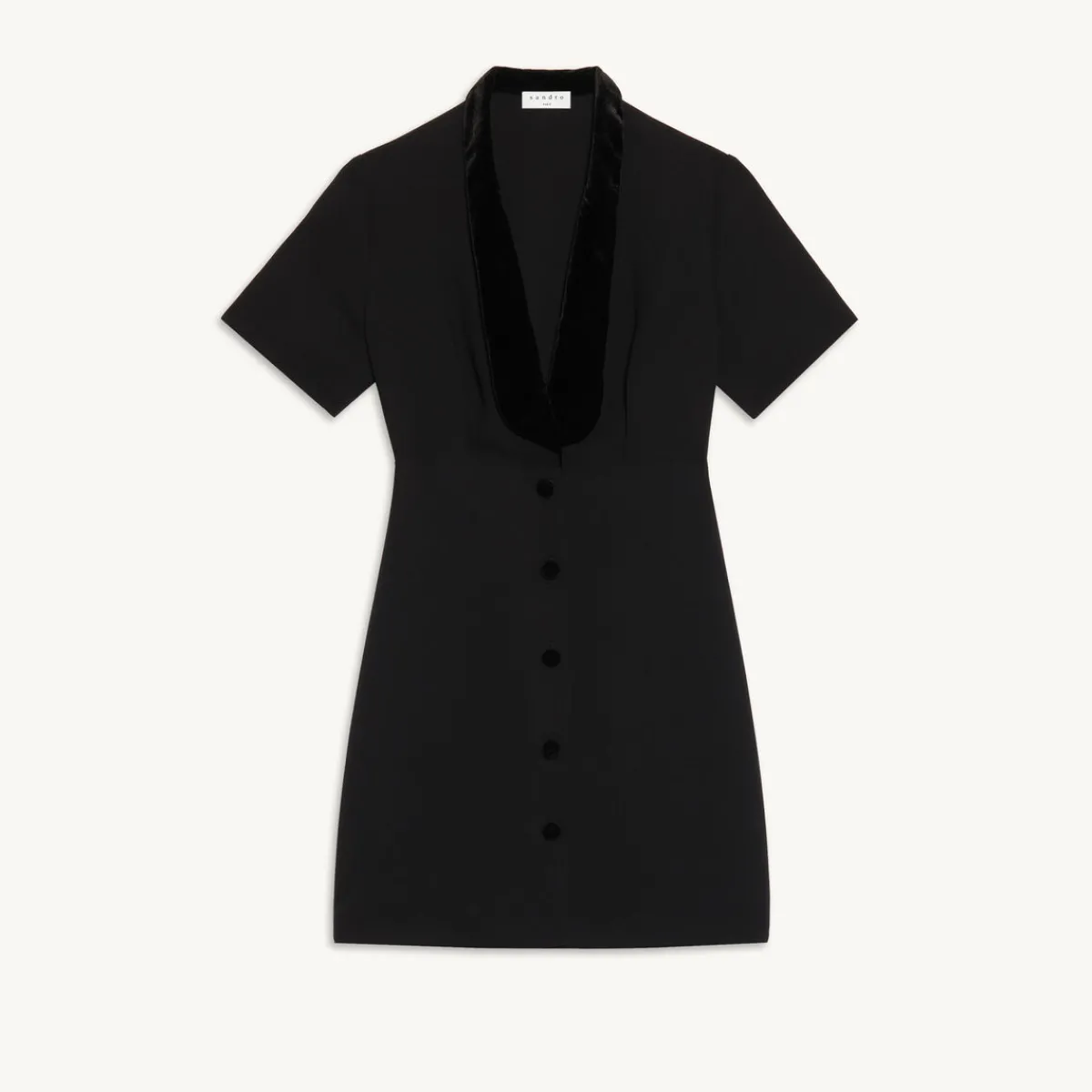 Best Sale Short Dress With Shawl Neck Women Dresses