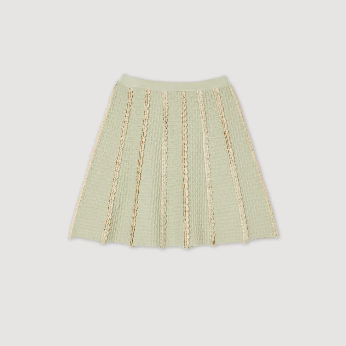 Fashion Short Knitted Skirt Women Matching Sets