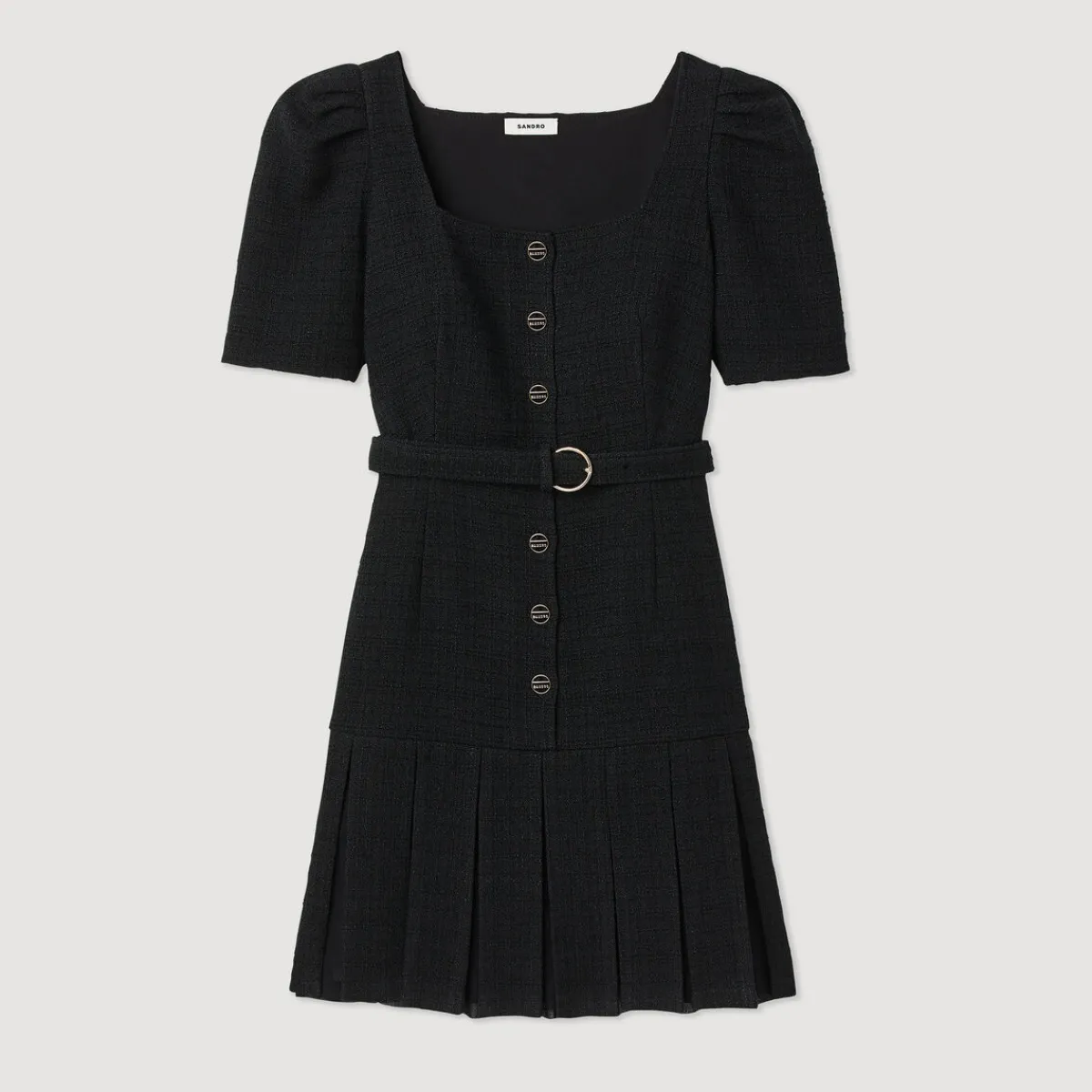 Sale Short Tweed Dress Women Dresses