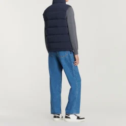 Hot Sleeveless Jacket In Technical Fabric Men Coats