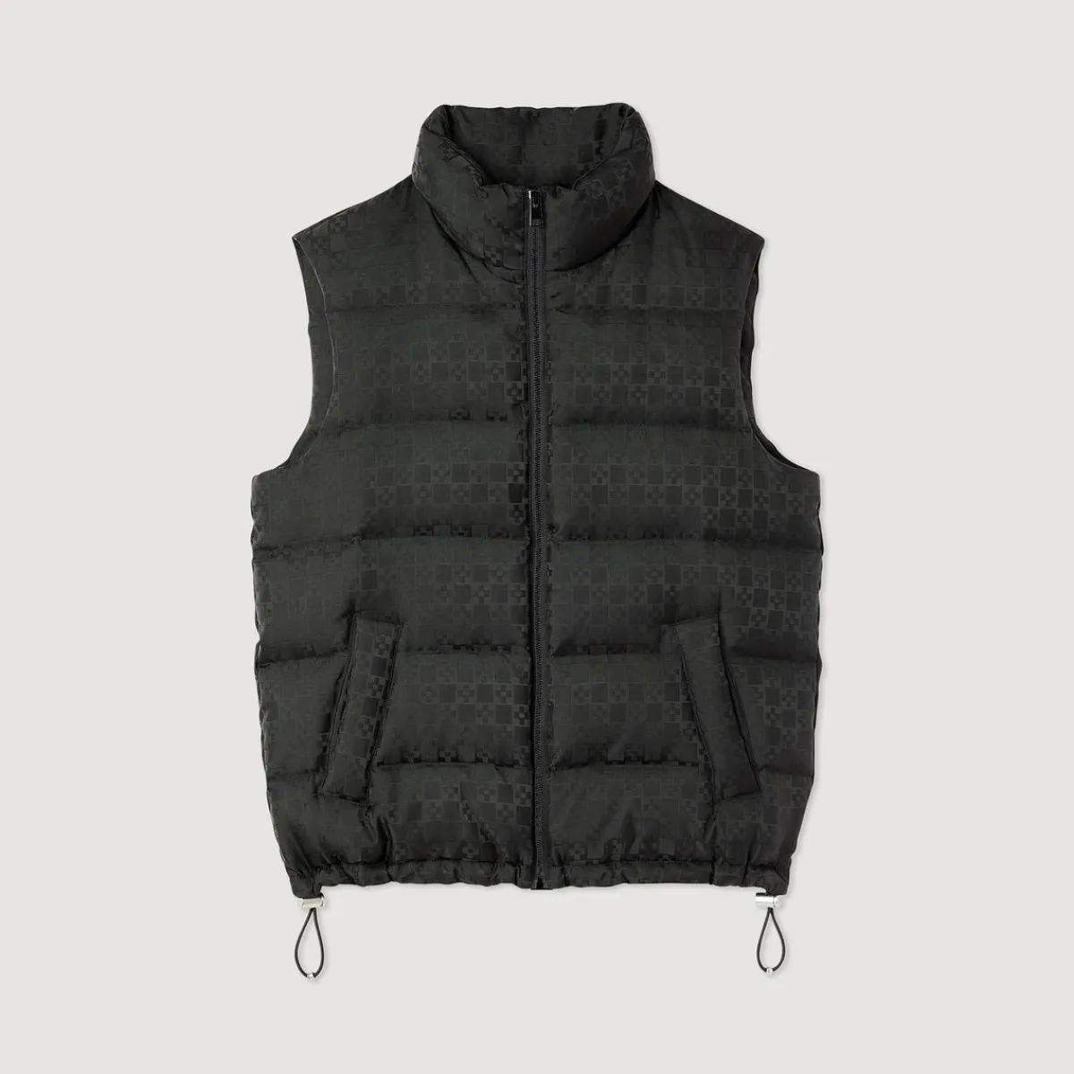 Hot Sleeveless Padded Sandro Logo Jacket Men Coats