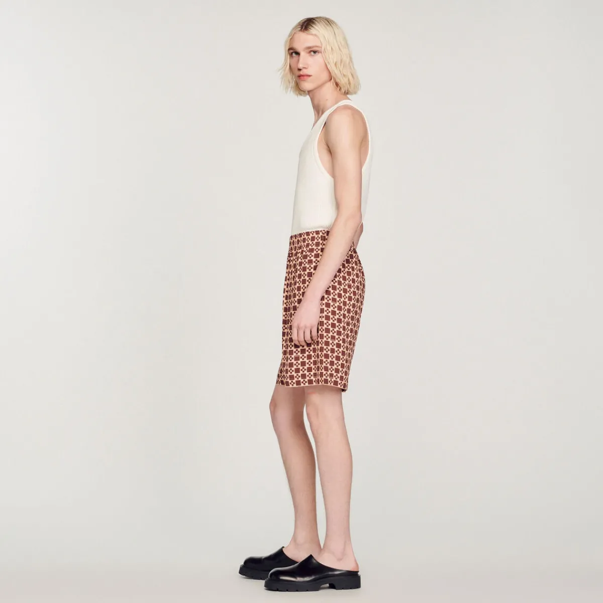 Best Sale Square Cross Printed Shorts Men Pants & Shorts