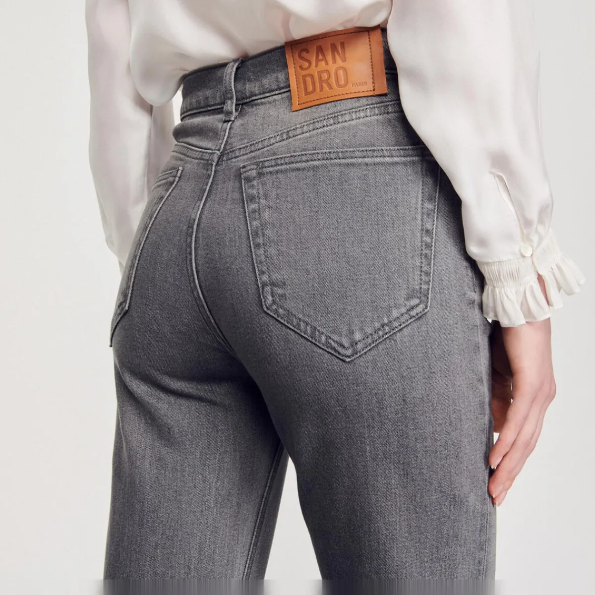 Outlet Straight Leg Stretch Jeans Women Jeans