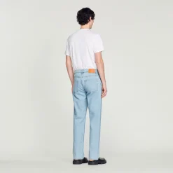 Outlet Straight-Cut Jeans Men Jeans