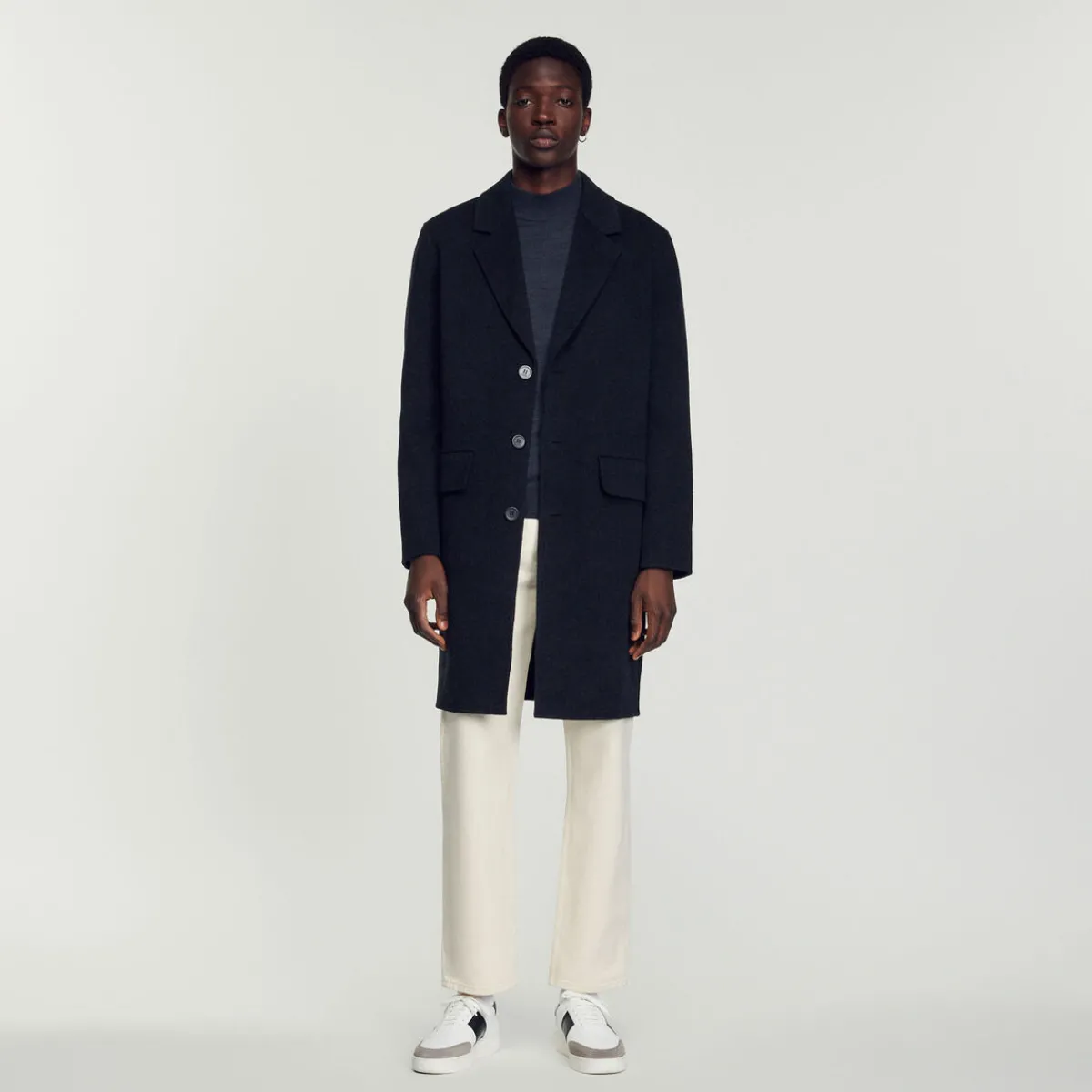 Best Straight-Cut Wool Coat Men Coats